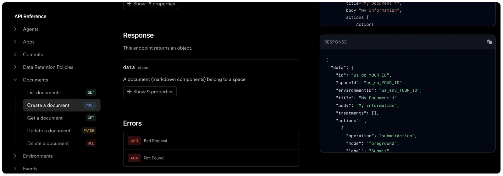 Endpoint errors