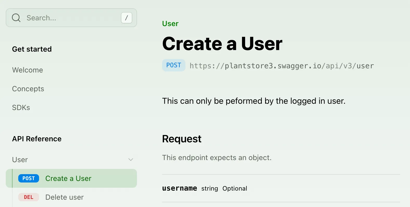 Setting an endpoint title