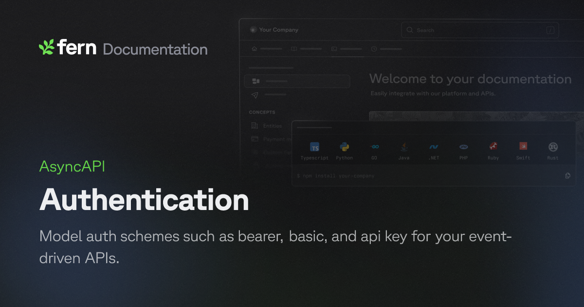 Authentication | Fern Documentation