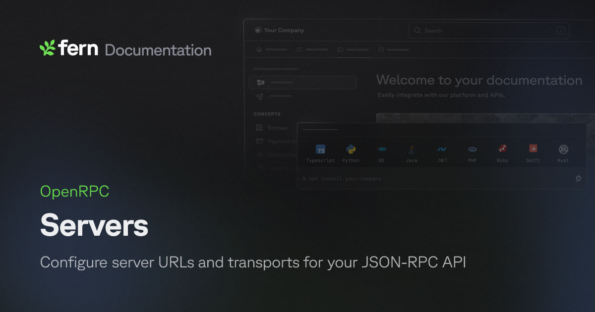 Servers | Fern Documentation