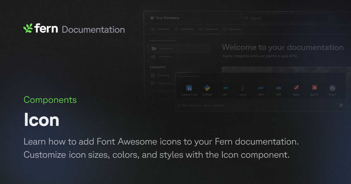 Icon | Fern Documentation