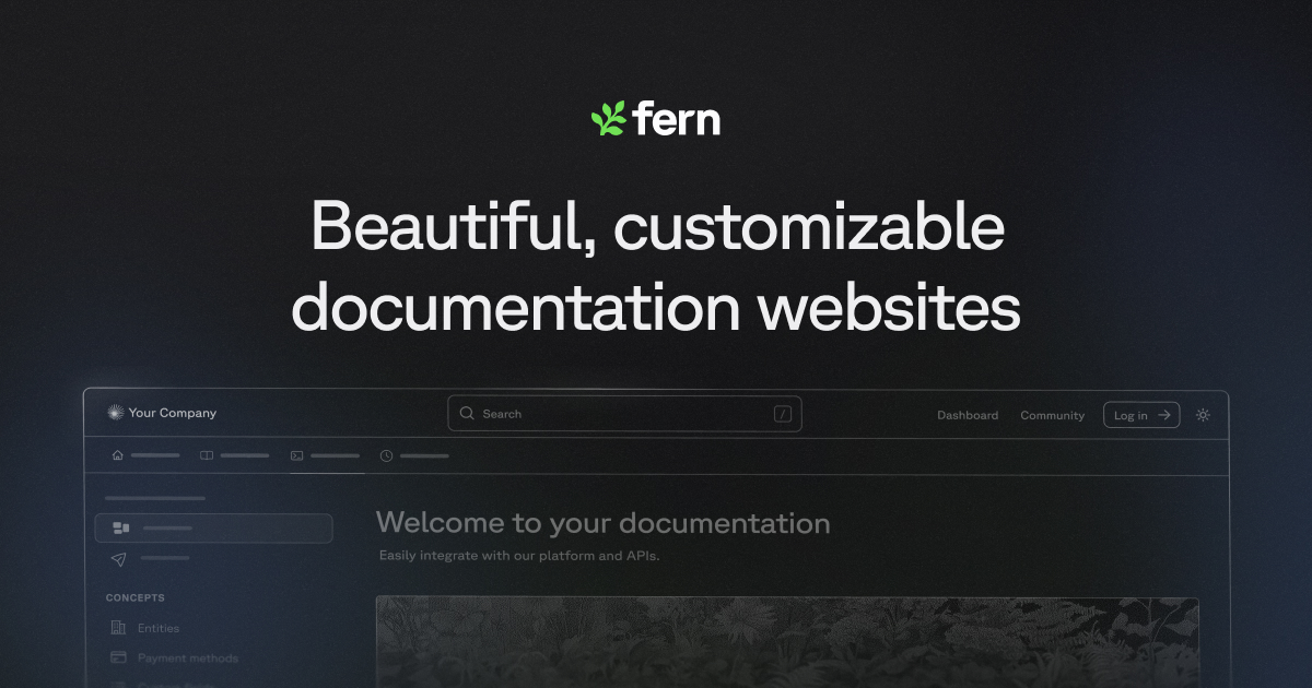 Fern Docs: Documentation for developers and agents.
